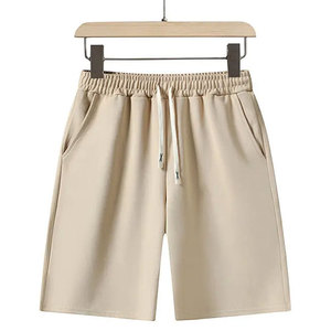 ชุดเสื้อยืดแขนสั้นและกางเกงขาสั้นลำลองสำหรับผู้ชาย ผ้าเทอร์รี่คอตตอน 100% ระบายอากาศได้ดี แห้งเร็ว คุณภาพสูง เหมาะสำหรับฤดูร้อน - Product Image 5