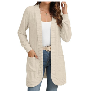 Women’s Classic Button-Up Knit <b>Cardigan</b> <b>Sweater</b> - Product Image 2