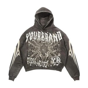 Top Quality Custom Oversized Screen Printing <b>Tracksuit</b> Heavy Wait 100% Cotton Fleece Pullover OEM Service <b>Tracksuit</b> For Unisex - Product Image 5