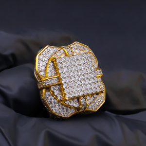 Boucle de ceinture en argent 925 avec diamants de laboratoire, style hip-hop de luxe, entièrement sertie, accessoire de bijouterie pour homme, qualité supérieure - Product Image 2