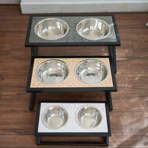 Comederos Elevados para Perros de Acero Inoxidable, Comederos Elevados para Gatos con Soporte, Comedero Decorativo para Mascotas, Accesorios para Perros - Product Image 1