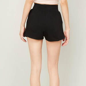 Shorts de course pour femmes taille haute, respirants, écologiques, coupe-vent, séchage rapide, couleur unie, 100 % coton, grandes tailles - Product Image 3