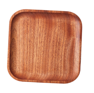 Plato de madera decorativo para servir o como centro de mesa para la cocina, vajilla de madera, ¡en oferta! - Product Image 1