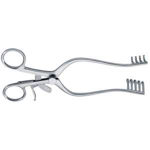 Retracteur manuel Norfolk et Norwich 4 x 5 dents, lames de 50 mm x 223 mm de long, instruments chirurgicaux en acier inoxydable par Surgiright - Product Image 3