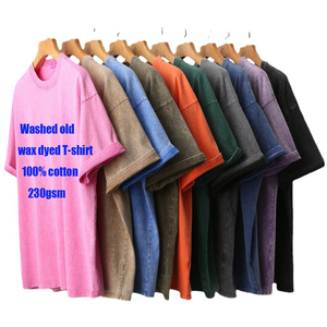 เสื้อยืดผู้ชายผ้าฝ้าย 100% คุณภาพสูงแบบขายส่ง ทรงโอเวอร์ไซส์ สวมใส่สบาย แฟชั่นวินเทจ ระบายอากาศได้ดี - Product Image 2
