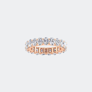 Anillo de Eternidad con Corte Redondo y Engaste de Garras de 5.10 CTW - Product Image 6