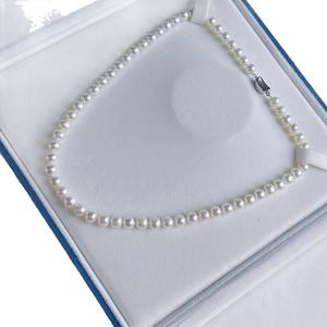 Collar de Perlas Blancas Australianas de Alta Calidad, 7-8 mm, Sin Núcleo, Tamaño Clásico, con Brillo Blanco, Círculo Perfecto, Menor - Product Image 5