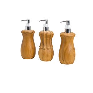 Ensemble de lavage des mains en teck de luxe ARTERRA, distributeur de savon liquide moderne et durable, facile à nettoyer, imperméable, écologique, pour hôtels - Product Image 5