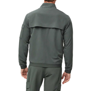 Nouvelle conception Ensemble de tenue médicale unisexe en toile et denim, veste uniforme extensible en rayonne avec fermeture éclair, détection d'aiguilles, usage hospitalier SMITHY Personnalisé - Product Image 2