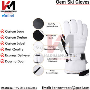 Guantes de Esquí Profesionales Ligeros, Impermeables, Resistentes al Viento, Transpirables y Aislantes para Deportes de Nieve - Product Image 4