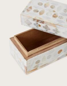 Premium Mother of Pearl Jewelry Storage <b>Box</b> Designer Pearl Inlay <b>Keepsake</b> <b>Box</b> High-End Mother of Pearl Decorative <b>Box</b> - Product Image 3