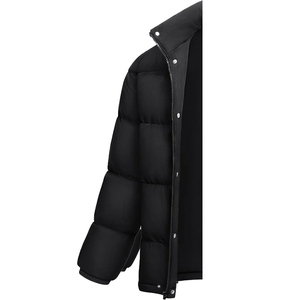 Stand Collar Front Logo Men Plus Waterproof Windproof Eco-Friendly Casual Winter Jacket Pockets Wholesale OEM Custom Printed - Product Image 4