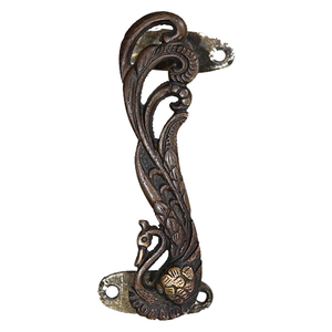 Bulk Handmade <b>Brass</b> Peacock Cabinet Handle Dark Bronze Antique Design Vintage <b>Drawer</b> Dresser Wardrobe Door <b>Pull</b> Wholesale - Product Image 1