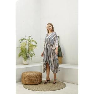 Womens Tie Dye Kaftan <b>Cardigan</b> Loose Flowing Maxi Kimono Beach Cover Up - Product Image 4