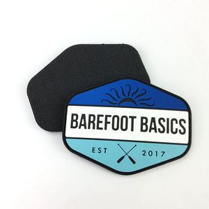 Parche de Goma con Relieve 3D Barefoot Basics, Forma Irregular, Adhesivo, Azul, Blanco, Verde Azulado - Product Image 1