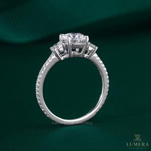 Bague en diamant de laboratoire en gros, or 9K 10K 14K 18K, taille poire, certifiée IGI, unisexe, pour fiançailles et mariage, bijoux de luxe aux couleurs fantaisie - Product Image 3