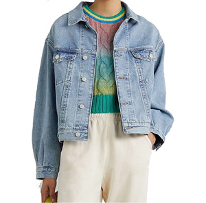 Men's Stonewashed Denim Jacket Button Fly Closure Casual Style Loose Fit 100% Cotton Woven Fabric Winter Wear Breathable - Product Image 4