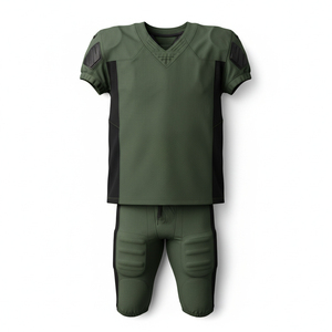 Professional American Football Uniform Fully Customized Team <b>Name</b> Tackle Twill Mesh Jersey Padded Football Pants Set - Product Image 1