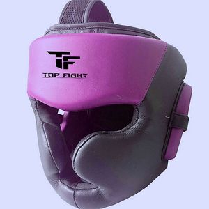 Protector de Cabeza de Boxeo PU Top Fight con Cordones, Equipo de Entrenamiento de Artes Marciales para Adultos, Gris - Product Image 5