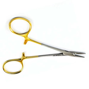 Portaagujas Tc Webster de 15 cm, Liso, Dorado, para Sutura Quirúrgica, Cirugía Dental, Tijeras, Pinzas, Acero Inoxidable - Product Image 2