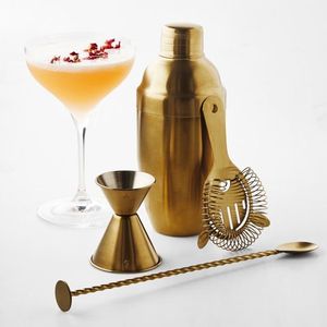 Premium lifestyle decor elegant party setup modern metallic accents luxury hospitality decor decorative <b>whiskey</b> bar tools <b>set</b> - Product Image 3