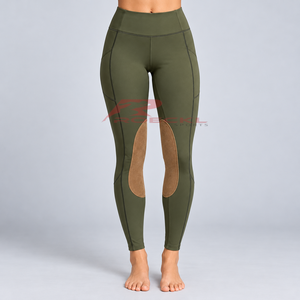 Pantalones de equitación personalizados para mujer, hechos con tela suave y elástica, cintura segura y diseño práctico para mayor comodidad. - Product Image 6
