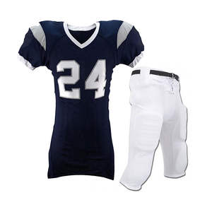 Uniforme de Fútbol Americano Personalizado al por Mayor para Hombre, Color Sólido, Anti-UV, Ligero y de Secado Rápido - Product Image 6