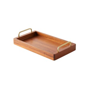 Bandeja de Servir de Madera de Mango Hecha a Mano - Plato Rectangular de Madera Ecológico con Acabado Natural para Restaurante y Hotel - Product Image 2