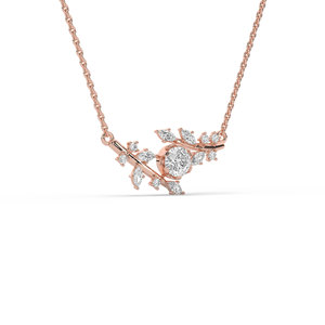 จี้/ชาร์มทองคำแท้ 14K ประดับเพชรทรงกลมเจียระไนแบบบริลเลียนท์ น้ำหนัก 0.98 กะรัต ผลิตในห้องปฏิบัติการ สำหรับผู้หญิง - Product Image 5