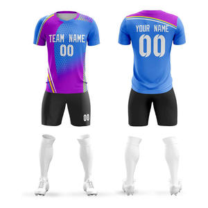 Jersey de Fútbol Personalizado Transpirable, Ligero y de Secado Rápido, Diseño OEM para Escuelas, Torneos, Clubes y Equipos, Superventas - Product Image 4