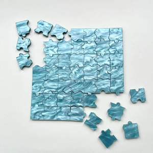 Tùy chỉnh thực hiện xây dựng thương hiệu logo Acrylic ưa thích thiết kế độc đáo dấu ấn logo câu đố đá cẩm thạch trò chơi thiết lập - Product Image 1