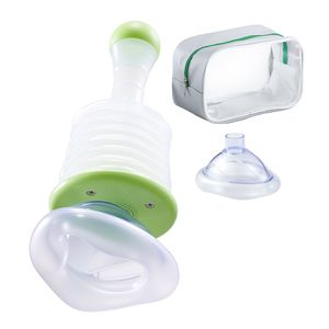 Dispositivo di Aspirazione Portatile per Primo Soccorso con Maschere Multi-Misura e Borsa 2-in-1, Dispositivo Portatile Anti-Soffocamento per la Pulizia delle Vie Aeree - Product Image 1