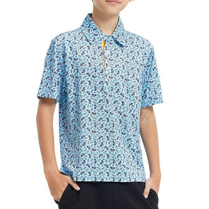 Polo de golf pour jeunes, coupe confortable et flexible, fabriqué avec un tissu léger et rafraîchissant, idéal pour un style de vie actif, les voyages et les sports. - Product Image 1