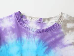 Camiseta Tie Dye de algodón 100% de alta calidad para hombre, manga larga, corte holgado, nueva moda, camiseta Tie Dye de manga larga para hombre - Product Image 3