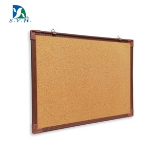 Tablero de Corcho para Notas y Exhibición, Montado en la Pared, con Marco de Plástico de Color - Product Image 5