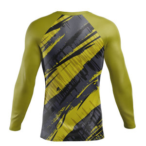 เสื้อรัดรูปแขนยาวพิมพ์ลายตามสั่งสำหรับผู้ชาย เสื้อแรชการ์ดพิมพ์ลายแบบซับลิเมชั่นสำหรับผู้ชายและผู้หญิง ขายส่ง - Product Image 2