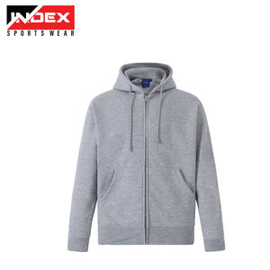 Sudadera con Capucha y Cierre de Cremallera para Hombre, Color Verde Oliva, Corte Regular, Forro Polar, Estilo Casual para Otoño, con Diseño de Bolsillo Frontal, Marca INDEX SPORTSWEAR - Product Image 6