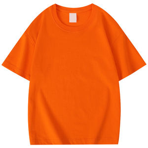 T-shirt à manches courtes en coton pur 230g, col rond, grande taille pour hommes, broderie personnalisée avec logo OEM, prix d'usine Chine Bangladesh - Product Image 3