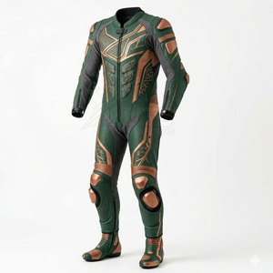 Nuevo Traje de Motocicleta de Cuero Elegante y de Talla Grande para Conducir con Seguridad, Material Transpirable y Resistente al Viento, Ajuste Cómodo para Viajes - Product Image 2