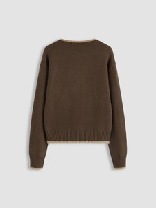 Varsity College Style Knit Sweater Extra Warm Winter Pullover <b>Top</b> High Density Soft Yarn Ladies Winter Knitwear 2026 breathable - Product Image 2