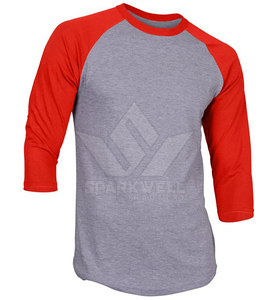 T-shirt à manches 3/4 en jersey de coton blanc vert olive, col rond, coupe classique, couleur unie, logo sur le devant, pour homme - Product Image 3