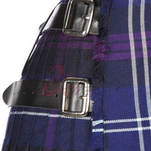 Kilt écossais style Highland, design artisanal de qualité supérieure, avec passants de ceinture et boucle de fixation sécurisée - Product Image 5