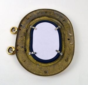 Vintage Oval Solid Brass Porthole Mirror Nautical <b>Wall</b> Mount Decorative - Product Image 4