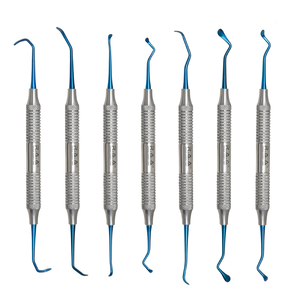 R.A.A. INTERNATIONAL RAA-102 Ensemble de 7 pièces d'élévateurs périostaux de classe I pour sinus lift, implant dentaire, chirurgie et orthodontie, légers, CE - Product Image 1