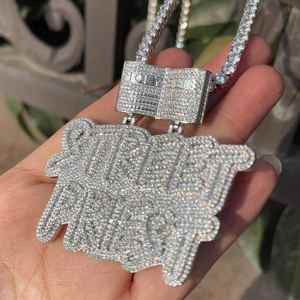 Colgante de la Biblia Sagrada con la Cara de Jesús, con Incrustaciones de Piedras de Moissanita VVS, Joyería Hip Hop, Cadena de Lujo - Product Image 3