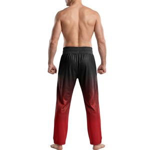 Red Ombre Gradient Athletic Boxing <b>Trousers</b> Breathable Training Bottoms Flexible Movement Sports Performance Boxing <b>Trousers</b> - Product Image 2