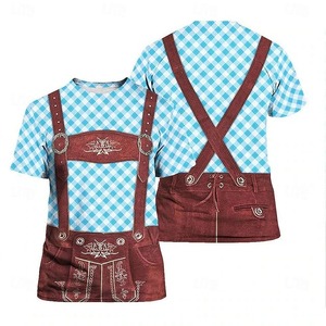 Pantalones cortos bávaros de cuero genuino de alta calidad al por mayor para hombre, trajes originales de Lederhosen para el Oktoberfest alemán. - Product Image 4