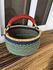 Cesta Bolga de Hierba Marina Natural, Cesta de Almacenamiento para Lavandería o Sala de Estar - Product Image 2