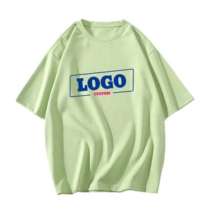 Wholesale Men's Custom Logo Heavy <b>Weight</b> Tshirts Tee Shirt 100% Cotton Men Tshirt 200GSM Thick Unisex Oversized <b>Blank</b> T Shirts - Product Image 2