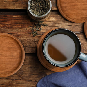 Sous-verres ronds en bois d'acacia de qualité supérieure pour tasses, sous-verres en bois pour cuisine, table à manger, bar, terrasse, café, en provenance du Vietnam - Product Image 4